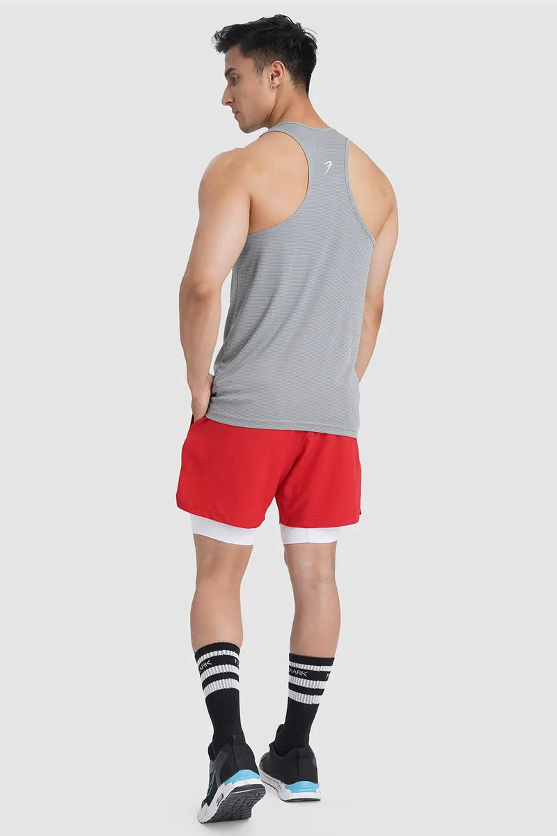 Checks Running Tank Ultimate Grey by Fuaark Nz