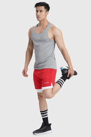 Checks Running Tank Ultimate Grey by Fuaark Nz