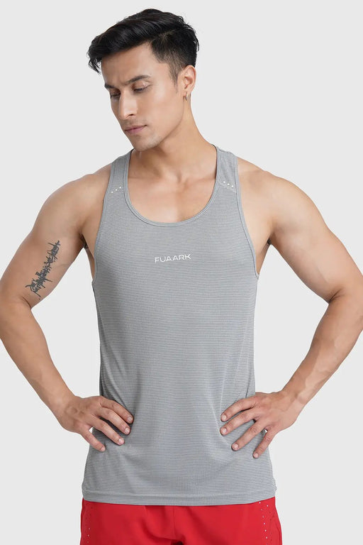 Checks Running Tank Ultimate Grey by Fuaark Nz
