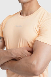 Checks Running T-shirt Peach by Fuaark Nz