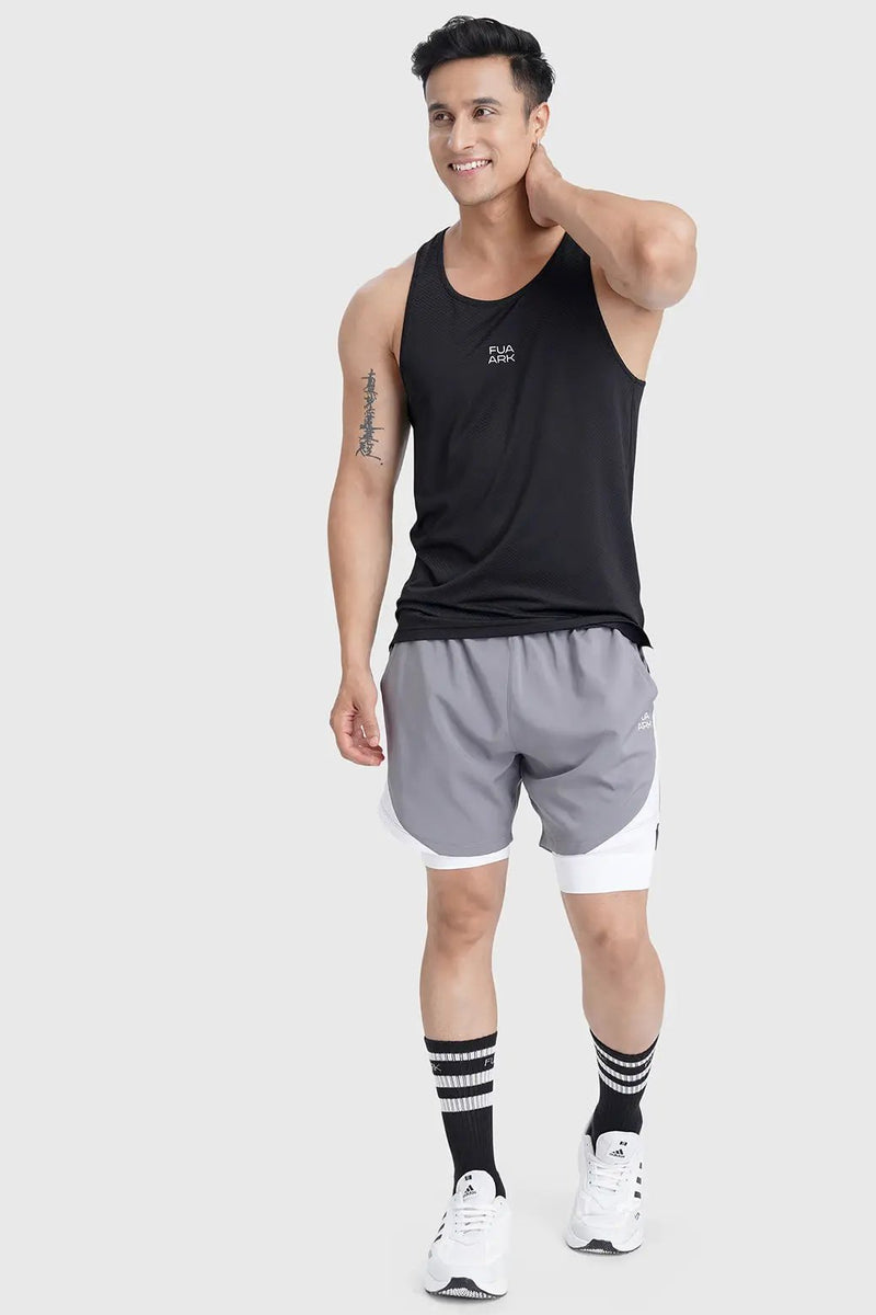Sprint Running Tank Black by Fuaark Nz