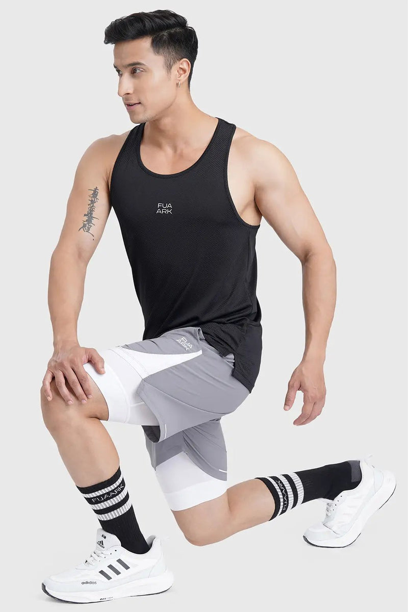 Sprint Running Tank Black by Fuaark Nz