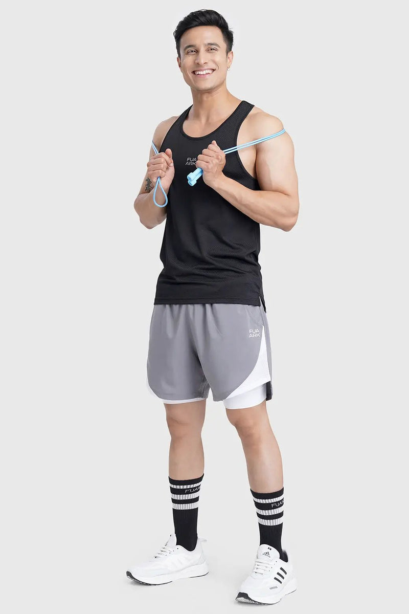 Sprint Running Tank Black by Fuaark Nz