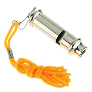 Habicare Stainless Steel Metal Whistle with Lanyard Stainless Steel Metal Whistle with Lanyard