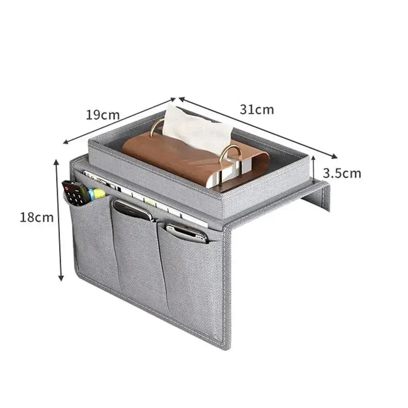 Sofa Armrest Organizer with Cup Holder & Storage Pockets by Habicare