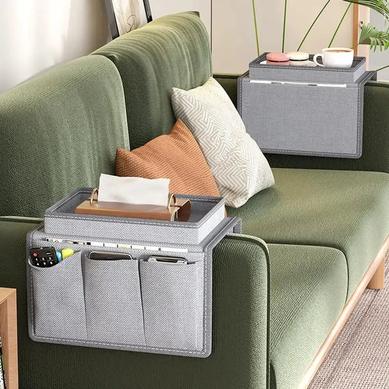 Sofa Armrest Organizer with Cup Holder & Storage Pockets by Habicare