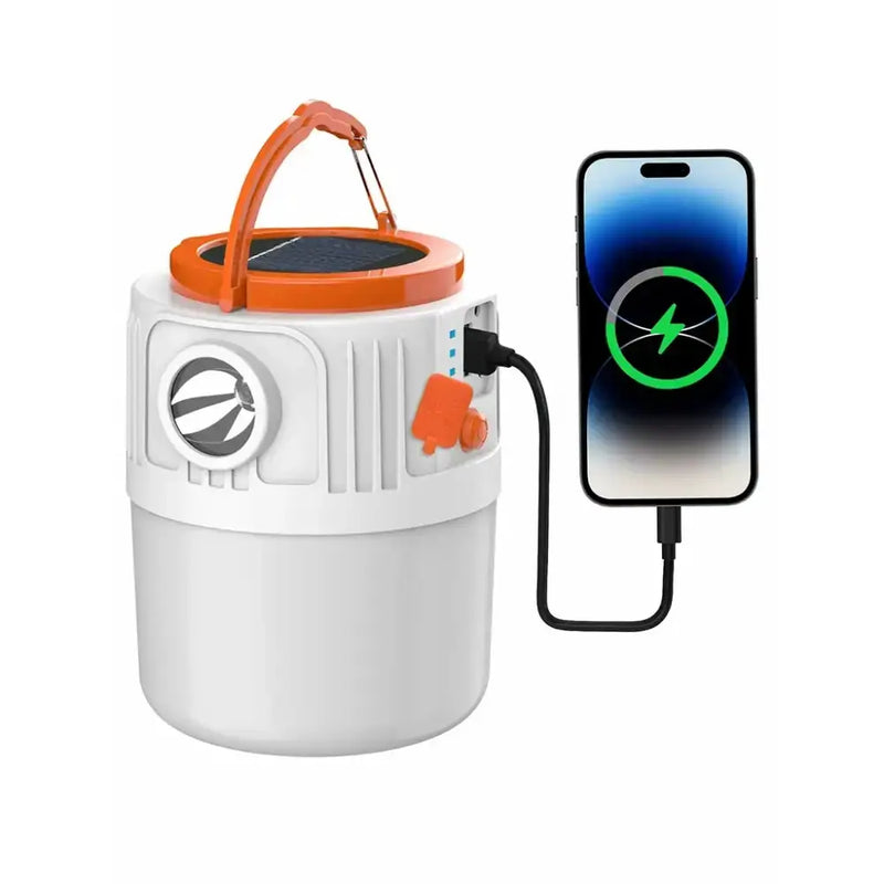 Solar LED Camping Lantern with Rechargeable Battery & Phone Charging by Habicare