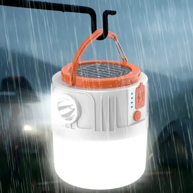 Solar LED Camping Lantern with Rechargeable Battery & Phone Charging by Habicare