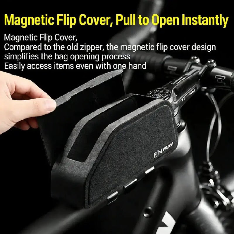 Habicare Waterproof Bike Frame Bag with Magnetic Flap Waterproof Bike Frame Bag with Magnetic Flap