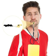 Habicare Professional Loud Stainless Steel Whistle with Rope Professional Loud Stainless Steel Whistle with Rope