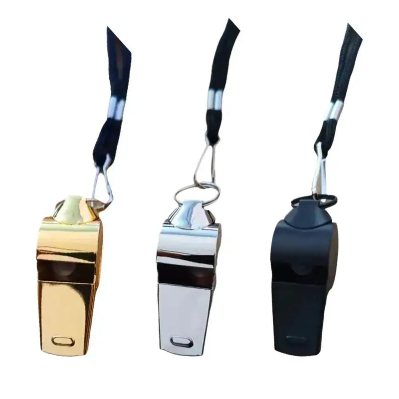 Habicare Professional Loud Stainless Steel Whistle with Rope Professional Loud Stainless Steel Whistle with Rope