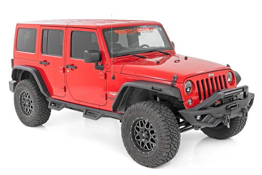 High Clearance LED Flat Fender Flare Kit UV Treated Jeep Wrangler JK (07-18) by Magwarehouse.com