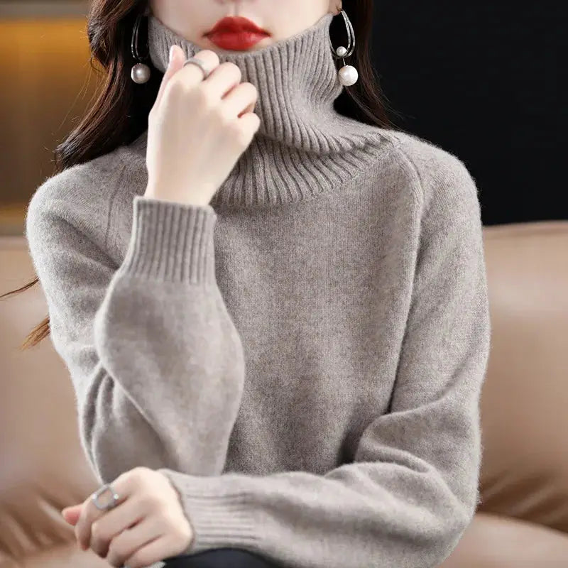 Women's 100% Merino Wool High Neck Sweater Top by Mead's Supply & Equipment Outfitters limited