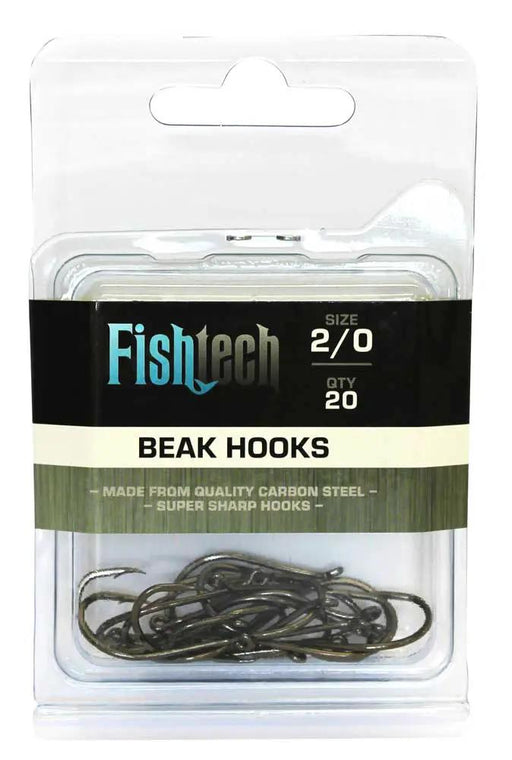 Fishtech Beak Hooks 2/0 (20 per pack) by NZ Diver