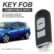 Habicare 2/3-Button Smart Remote Key Fob 433MHz ID49 for Mazda Axela & Atenza 2/3-Button Smart Remote Key Fob 433MHz ID49 for Mazda Axela & Atenza