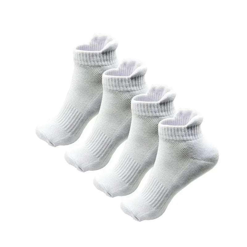 2/4 Pairs Cushioned Cotton Ankle Socks – Men & Women Low-Cut Athletic Sports Socks by Habicare