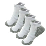 2/4 Pairs Cushioned Cotton Ankle Socks – Men & Women Low-Cut Athletic Sports Socks by Habicare