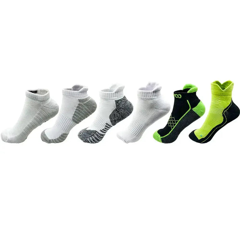 2/4 Pairs Cushioned Cotton Ankle Socks – Men & Women Low-Cut Athletic Sports Socks by Habicare