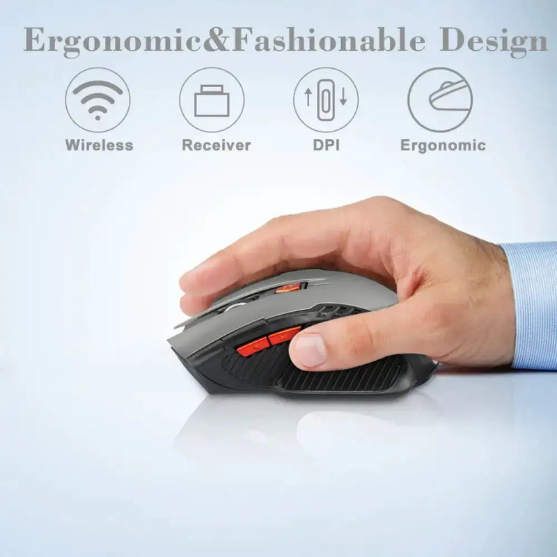 2.4G Wireless Gaming Mouse – 1600DPI by Habicare