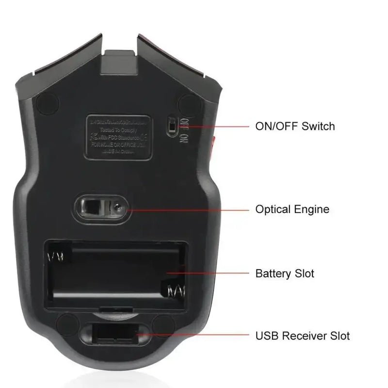 2.4G Wireless Gaming Mouse – 1600DPI by Habicare
