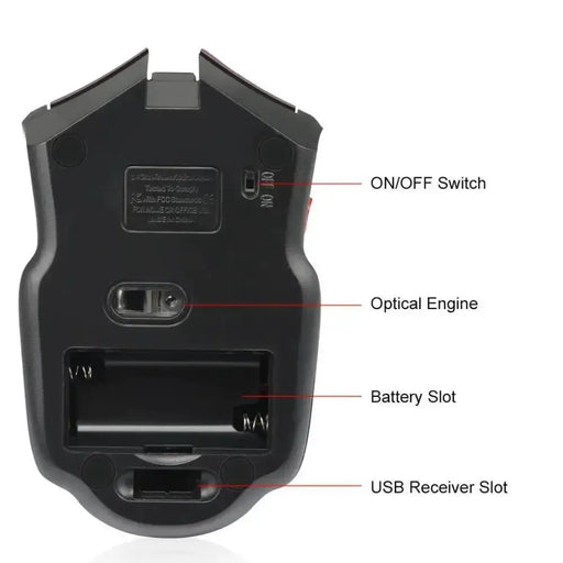 2.4G Wireless Gaming Mouse – 1600DPI by Habicare