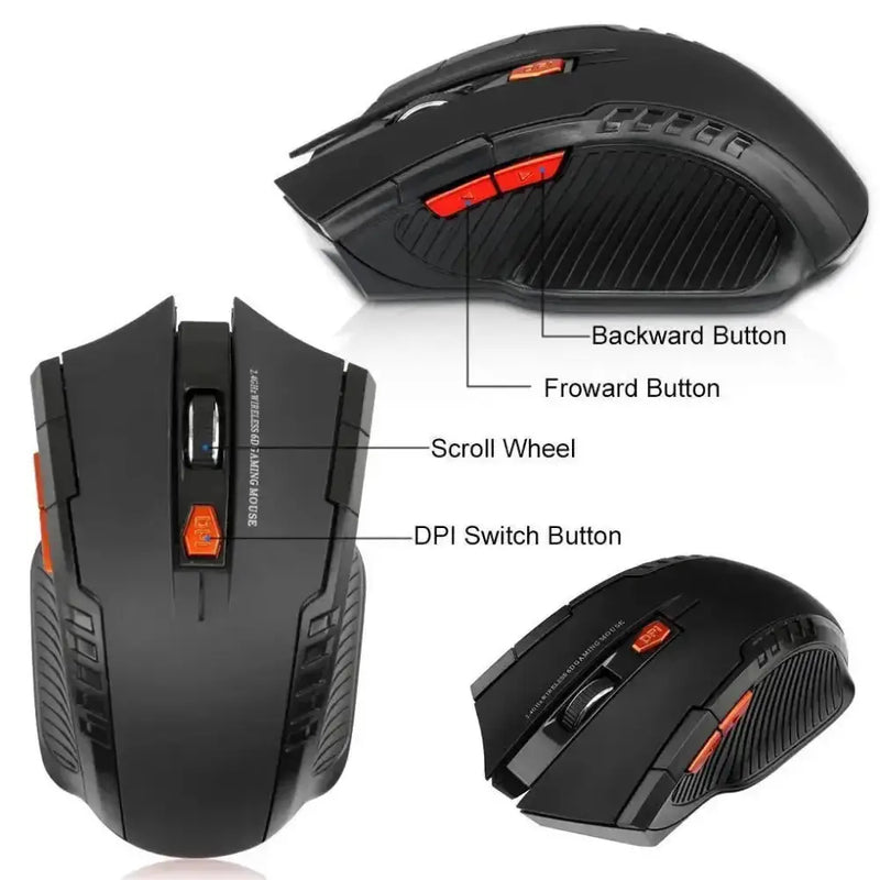2.4G Wireless Gaming Mouse – 1600DPI by Habicare