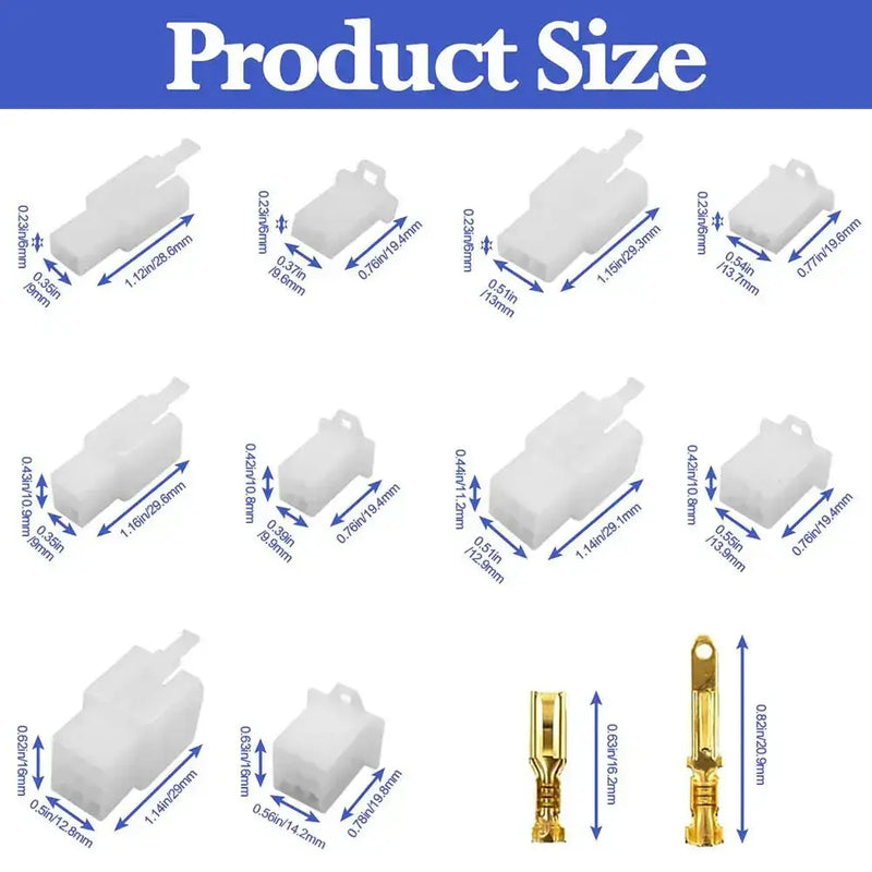2.8mm Car Wire Connector Kit (432pcs) by Habicare