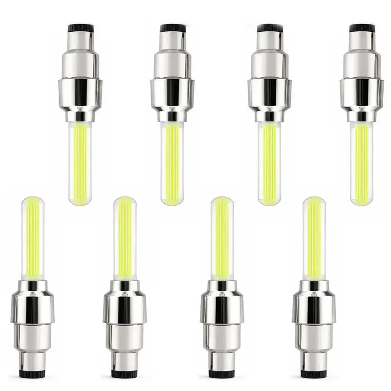 2-8PCS Waterproof LED Bicycle Spoke & Valve Cap Lights by Habicare