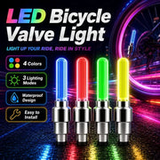 2-8PCS Waterproof LED Bicycle Spoke & Valve Cap Lights by Habicare