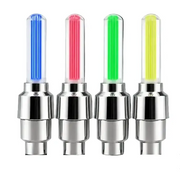 2-8PCS Waterproof LED Bicycle Spoke & Valve Cap Lights by Habicare