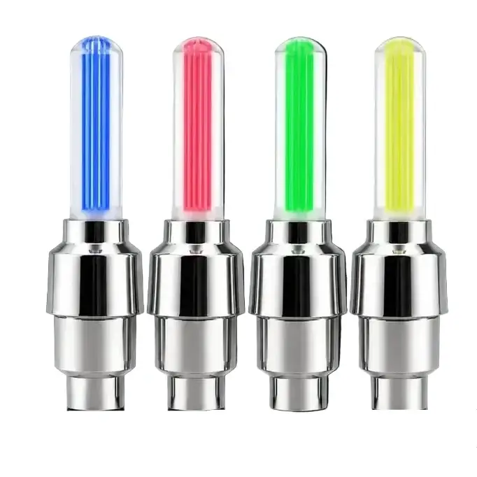 2-8PCS Waterproof LED Bicycle Spoke & Valve Cap Lights by Habicare