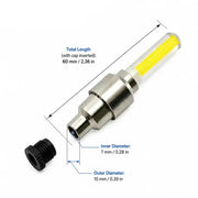 2-8PCS Waterproof LED Bicycle Spoke & Valve Cap Lights by Habicare
