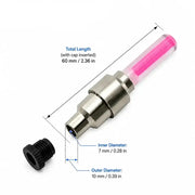 2-8PCS Waterproof LED Bicycle Spoke & Valve Cap Lights by Habicare