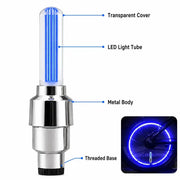 2-8PCS Waterproof LED Bicycle Spoke & Valve Cap Lights by Habicare