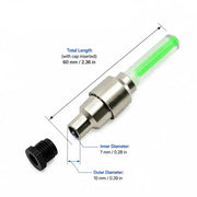 2-8PCS Waterproof LED Bicycle Spoke & Valve Cap Lights by Habicare