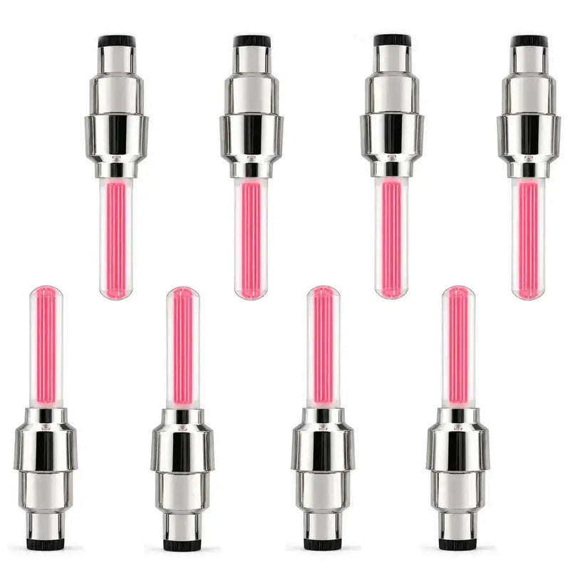 2-8PCS Waterproof LED Bicycle Spoke & Valve Cap Lights by Habicare