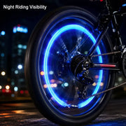 2-8PCS Waterproof LED Bicycle Spoke & Valve Cap Lights by Habicare