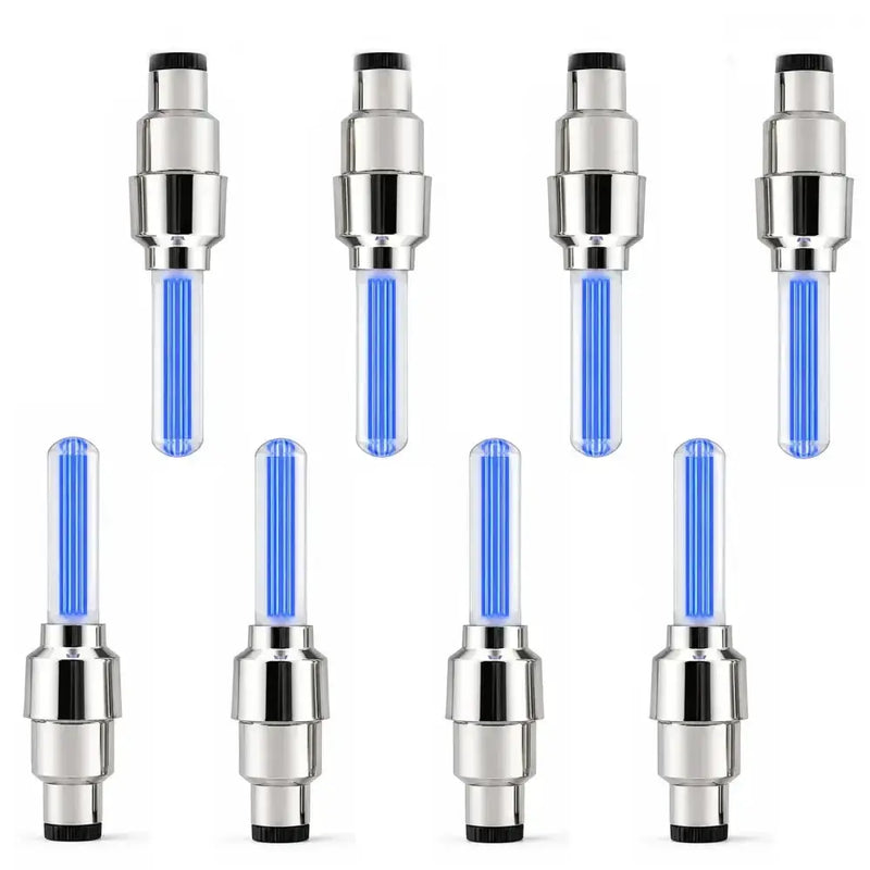 2-8PCS Waterproof LED Bicycle Spoke & Valve Cap Lights by Habicare