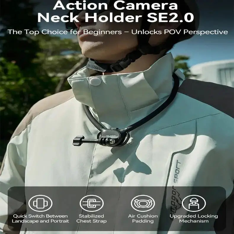 2-in-1 Action Camera Neck Mount by Habicare