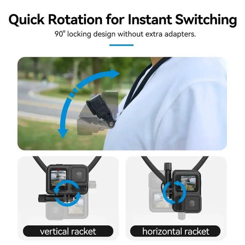 2-in-1 Action Camera Neck Mount by Habicare