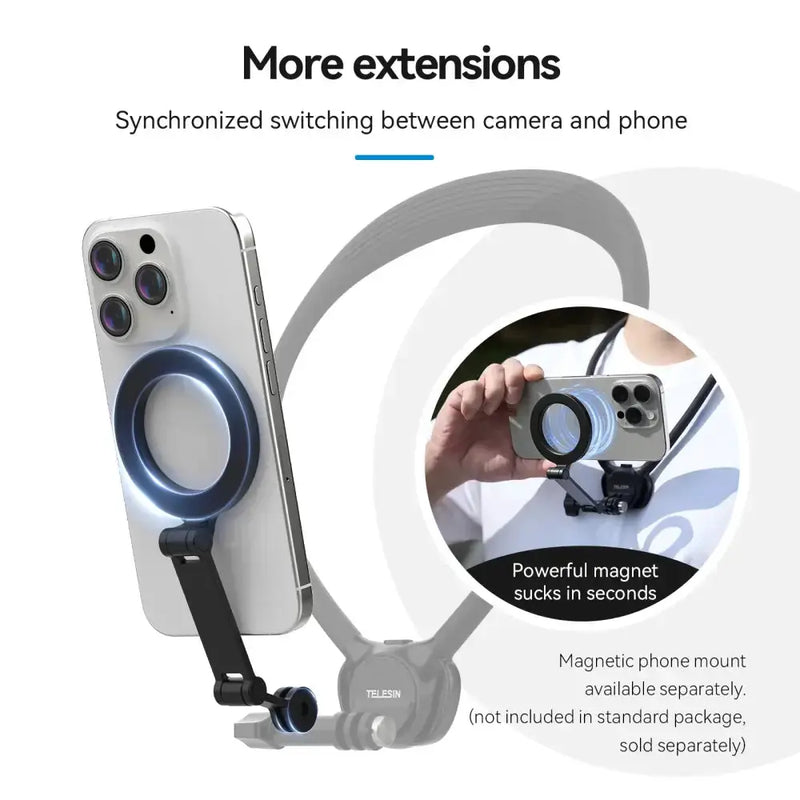2-in-1 Action Camera Neck Mount by Habicare