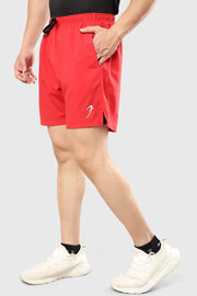 2 in 1 Compression Shorts Red by Fuaark Nz