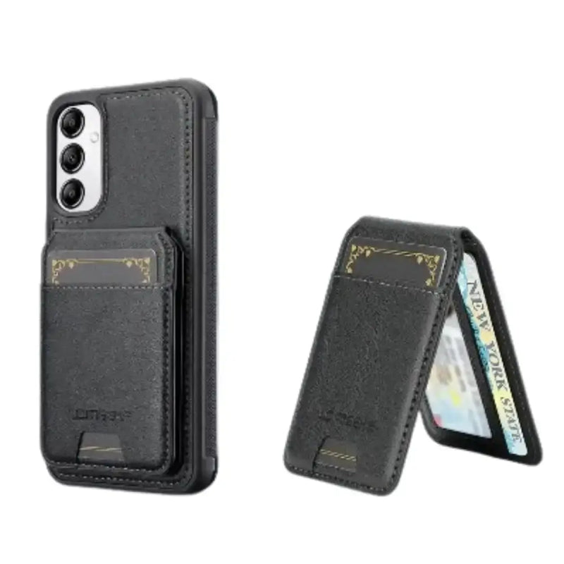 2-in-1 Leather Case for Samsung Series (Black) by Habicare
