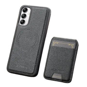 2-in-1 Leather Case for Samsung Series (Black) by Habicare