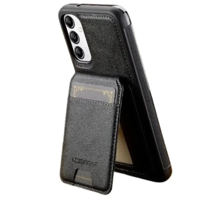 2-in-1 Leather Case for Samsung Series (Black) by Habicare