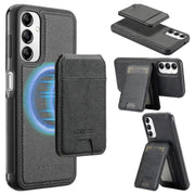 2-in-1 Leather Case for Samsung Series (Black) by Habicare