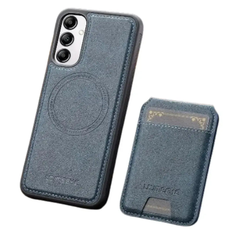 2-in-1 Leather Case for Samsung Series (Blue) by Habicare