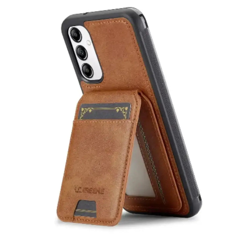 2-in-1 Leather Case for Samsung Series (Brown) by Habicare