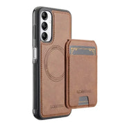2-in-1 Leather Case for Samsung Series (Brown) by Habicare