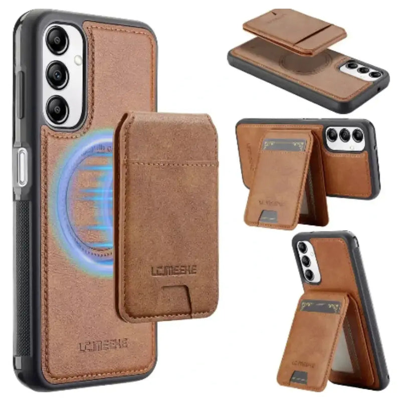 2-in-1 Leather Case for Samsung Series (Brown) by Habicare